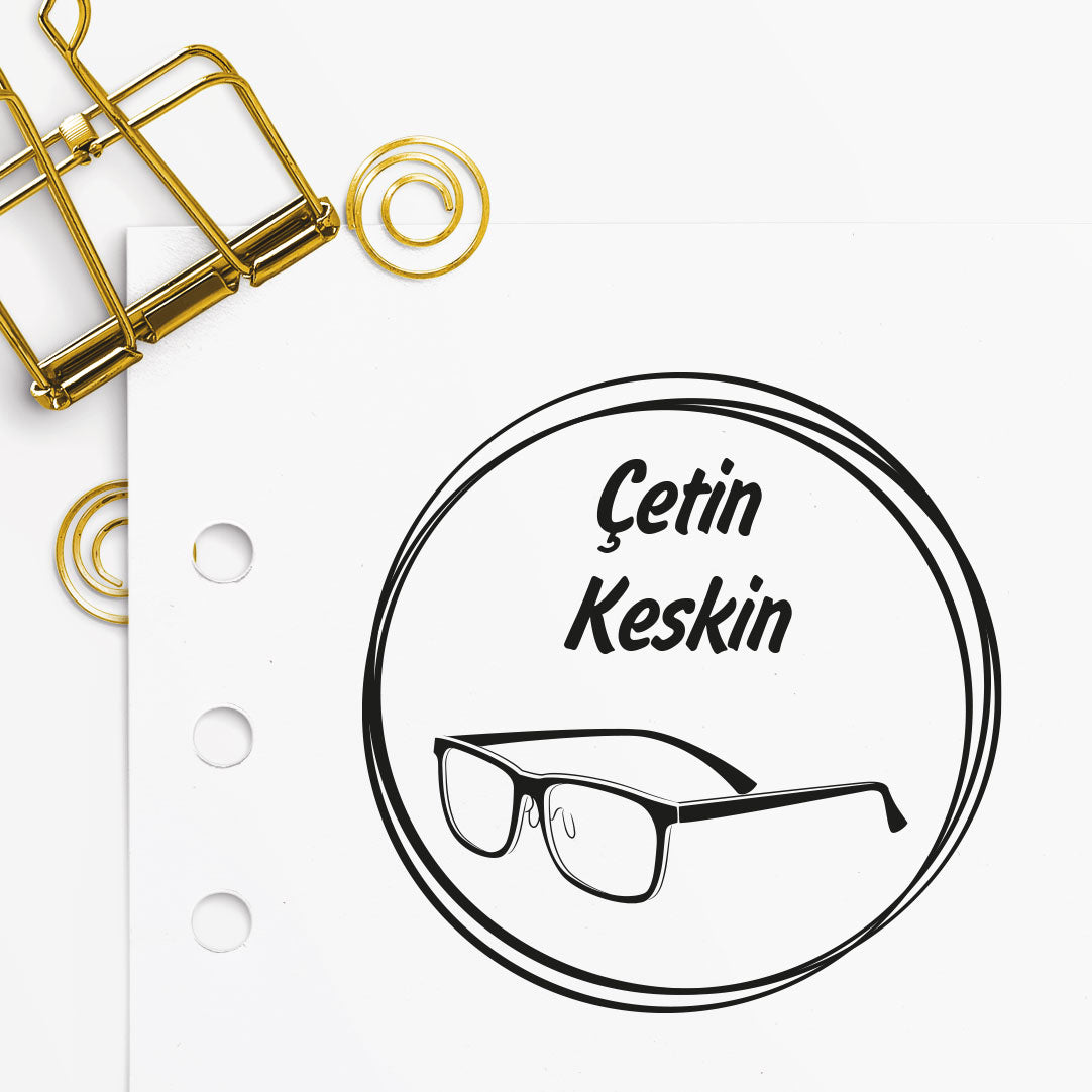 Çerçeveli Gözlük Mührü