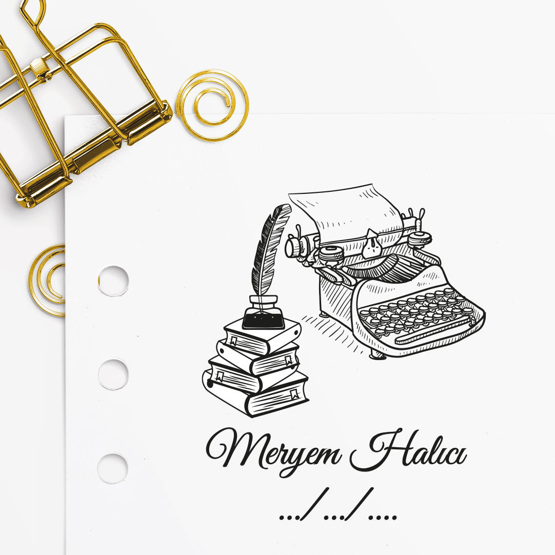 Daktilo Kitap Mührü