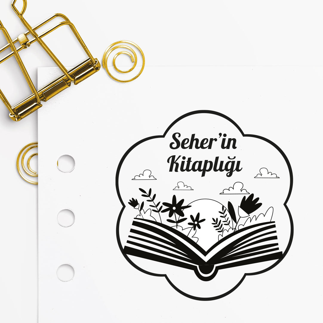 Çerçeveli Kitap İçinde Doğa Mührü