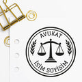 Çerçeveli Avukat Mührü 2