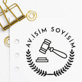 Çerçeveli Avukat Mührü 4