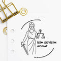 Terazi Tutan Kadın Avukat Mührü