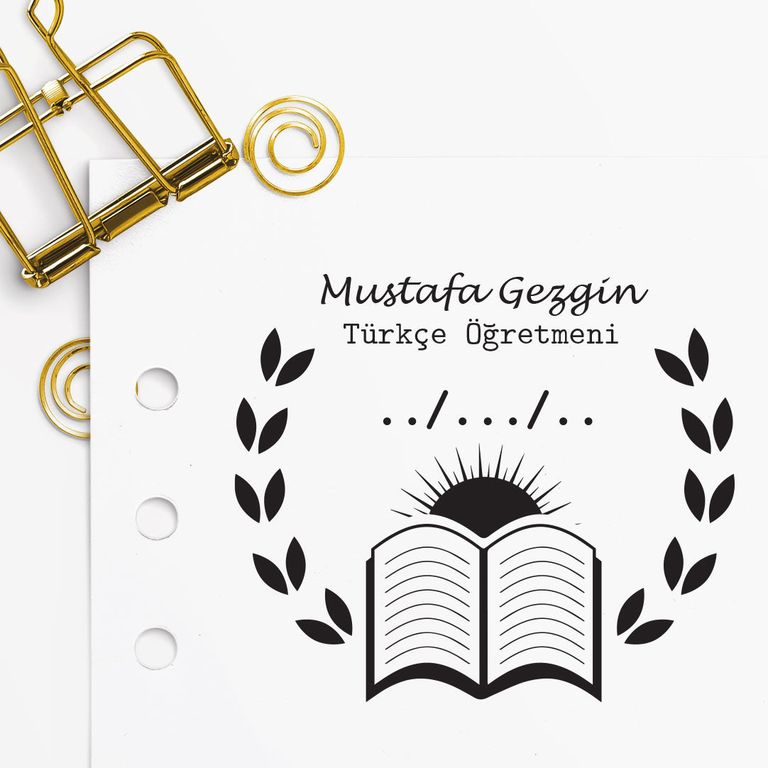 Kitaptan Doğan Çerçeveli Güneş Mührü