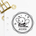 Çerçeveli Arılı Aferin Mührü