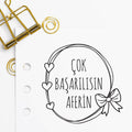 Çerçeveli 'Çok Başarılısın Aferin' Mührü