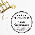 Öğretmenden Çerçeveli Aferin Mührü