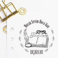 Gözlüklü Kitaplı Başarılar Mührü