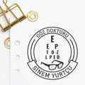 Çerçeveli Göz Doktoru Mührü