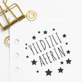 Yıldızlı Aferin Öğretmen Mührü