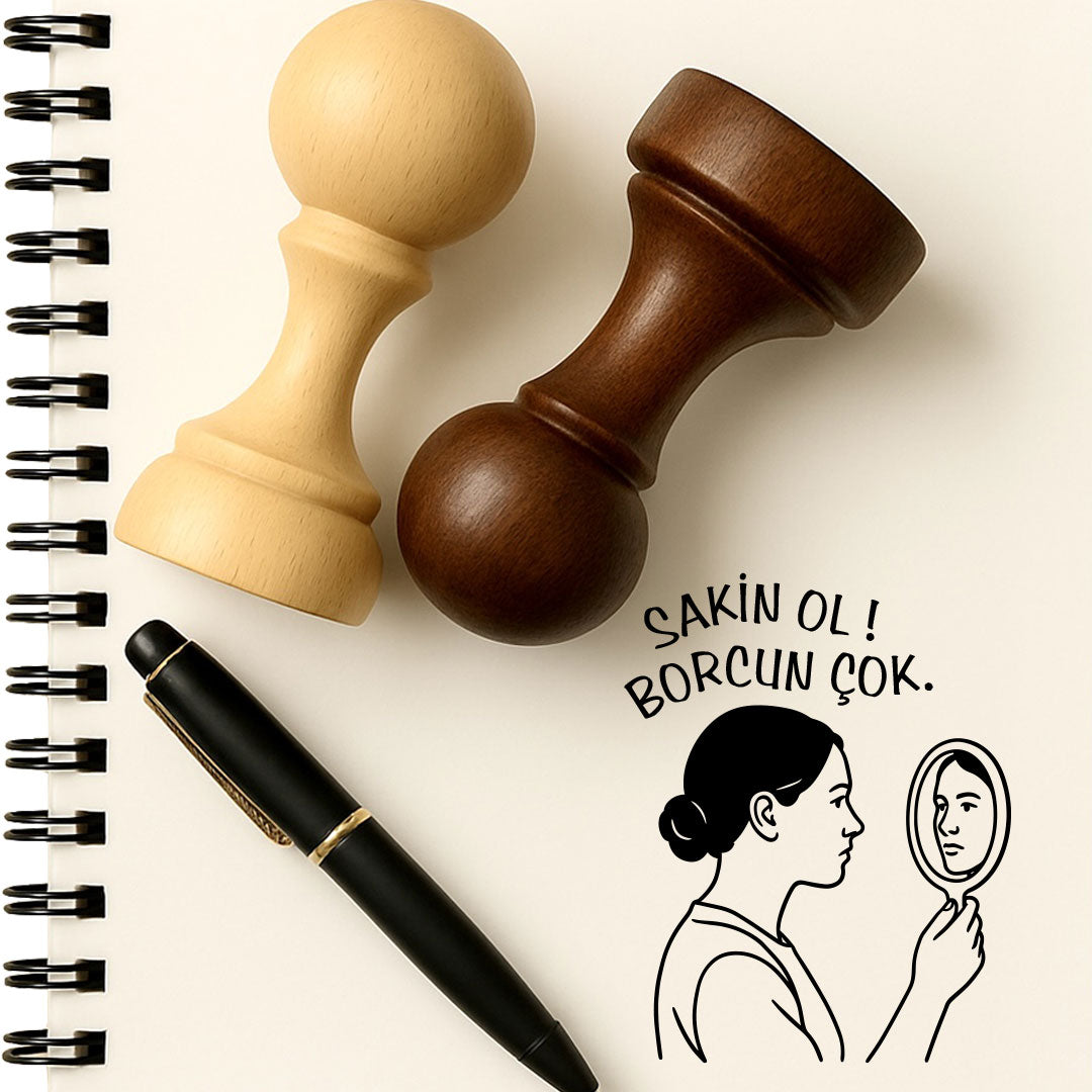 '' Sakin Ol Borcun Çok '' Mührü