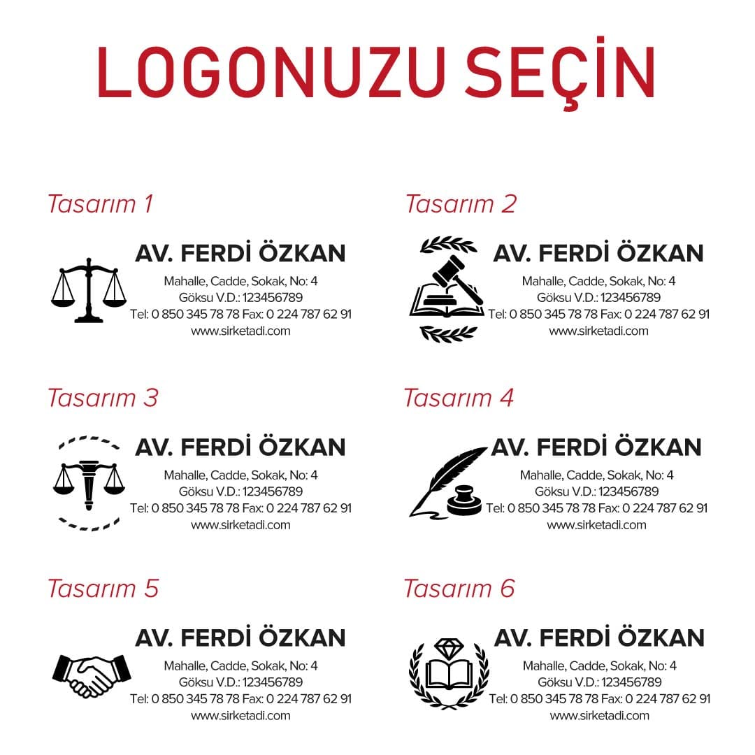 Logolu Avukat Kaşesi