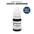 5ml Siyah Tekstil Mürekkebi - Kıyafet Kaşesi Mürekkebi