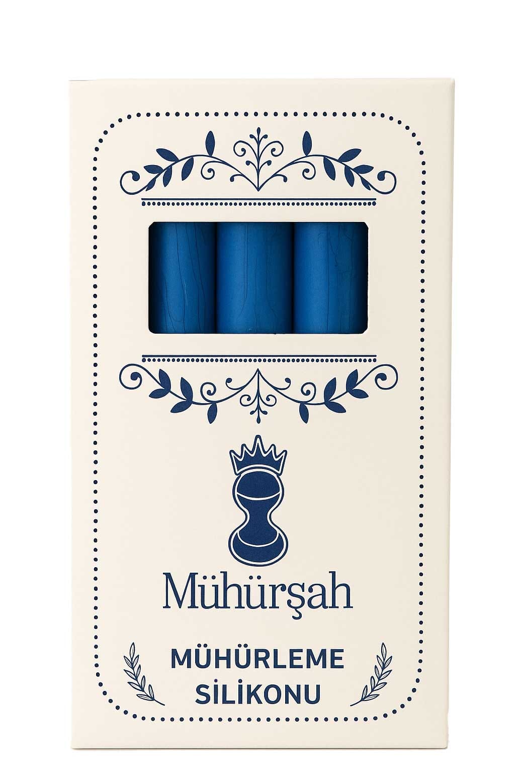 Mühürşah mavi renk çubuk mühür mumu