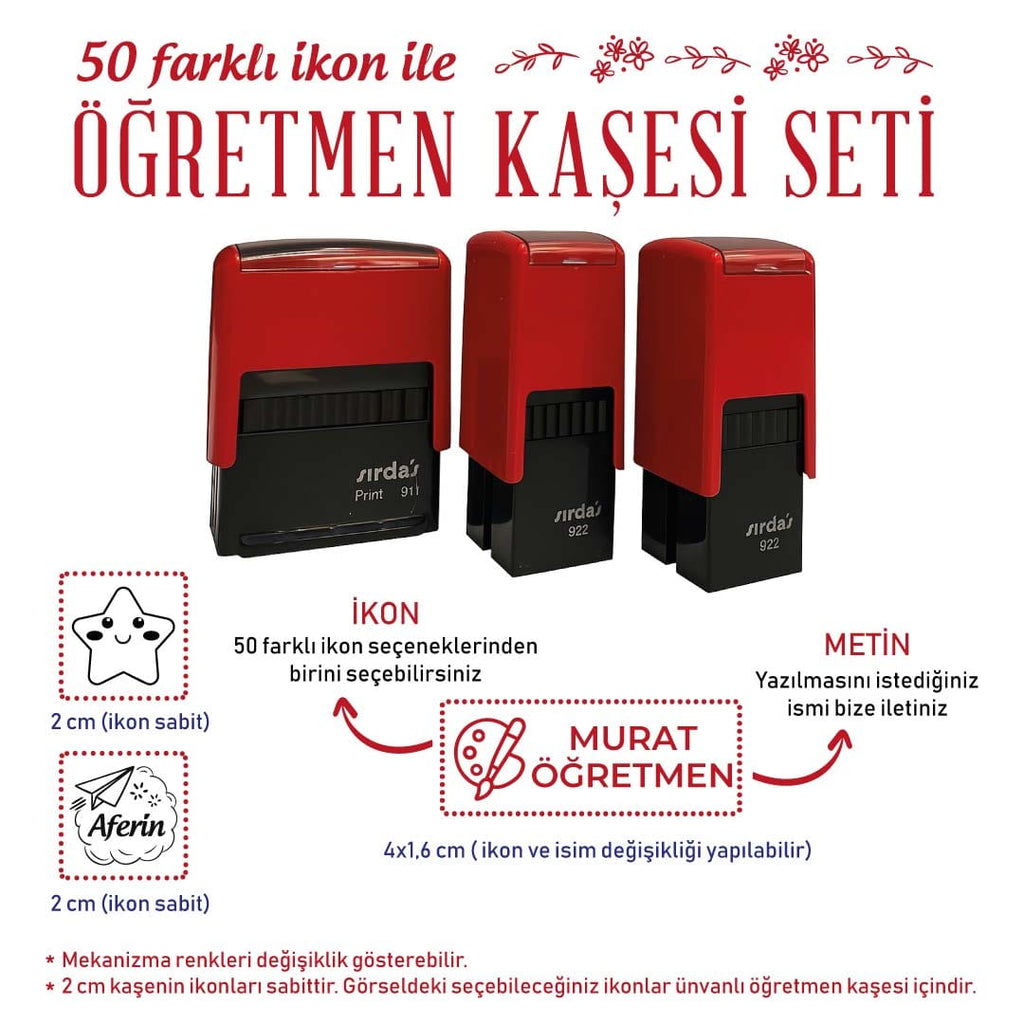 3'lü Öğretmen Kaşesi Seti